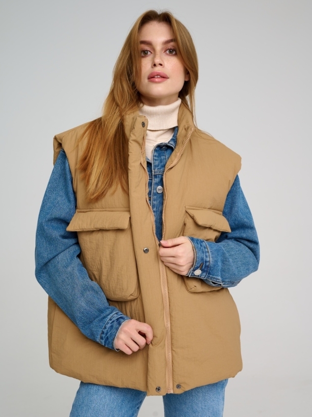 Женская зимняя куртка, теплый жилет