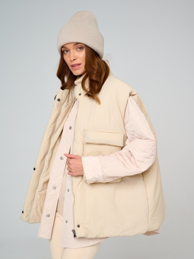 Женская зимняя куртка, теплый жилет