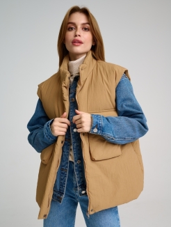 Женская зимняя куртка, теплый жилет