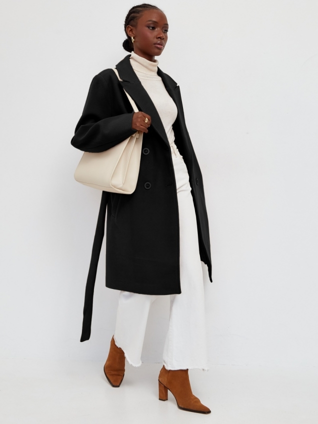 Женское демисезонное пальто оверсайз