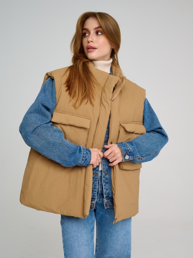 Женская зимняя куртка, теплый жилет