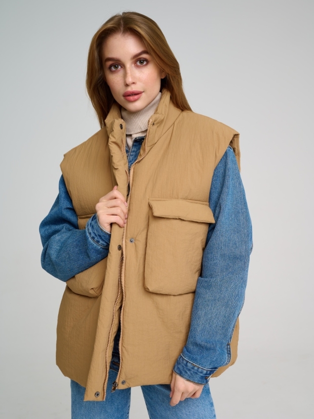 Женская зимняя куртка, теплый жилет