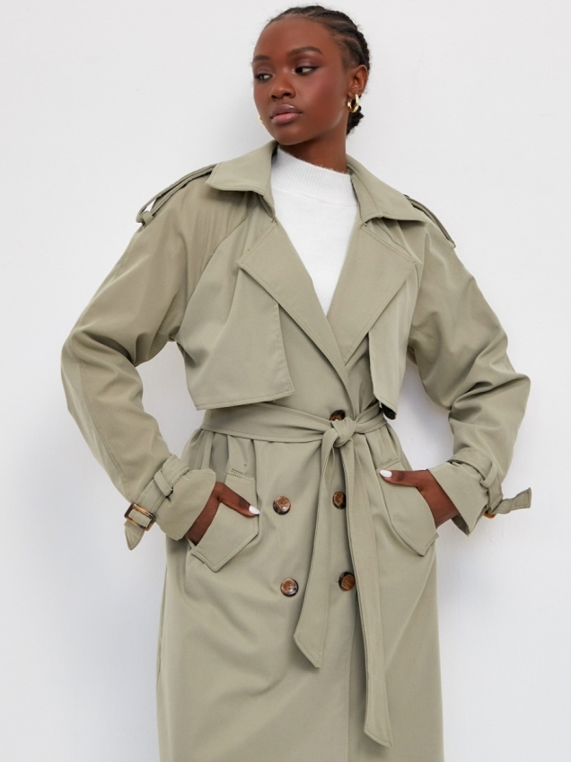 Женский демисезонный тренчкот, плащ