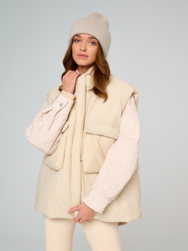 Женская зимняя куртка, теплый жилет