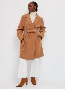 Женское демисезонное пальто оверсайз